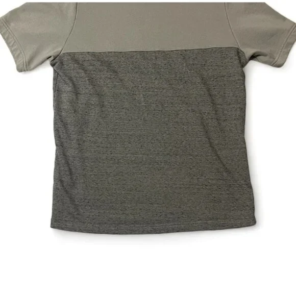 Under Armour Mens Short Sleeve Hoodie Size M Gray & Olive Cotton-Poly Blend - Picture 5 of 12